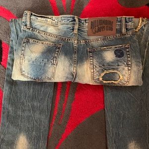 Billionaire boys club light blue jeans